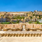 Dettagli del Teatro Romano di Amman in Giordania