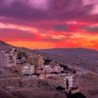 Vista della città di Wadi Musi, centro amministrativo di Petra in Giordania