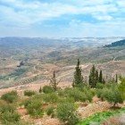 Vista della Terra Santa dal Monte Nebo in Giordania