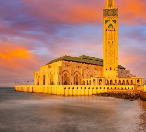 La Moschea Hassan II di Casablanca in Marocco