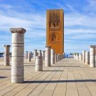 Dettagli della Torre di Hassan a Rabat in Marocco