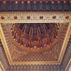 Intarsi e mosaici del soffitto del Mausole Mohammed V 