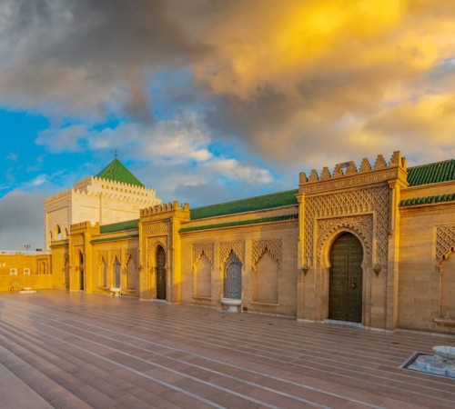 Mausoleo di Mohammed V a Rabat in Marocco