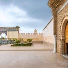 Dettaglio dell'ingresso del Mausoleo di Moulay Ismail a Meknes, in Marocco