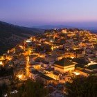 Moulay Idriss città sacra del Marocco vista al crepuscolo