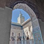 Madrasa e Minareto di Bou Inania a Fes in Marocco