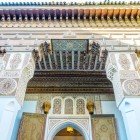 Dettagli degli interni del bellissimo Palazzo Bahia a Marrakesh in Marocco