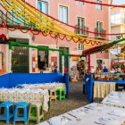 Ristoranti tipici del vecchio quartiere di Alfama nel centro storico di Lisbona