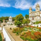 Vista del Santuario della città di Braga in Portogallo