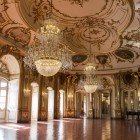 Dettaglio degli interni del Palazzo Nazionale di Queluz a Sintra definito la Versailles del Portogallo è una residenza reale portoghese