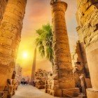 Complesso Templare di Karnak, le enormi colonne della "Grande Sala Ipostila" di Seti I e Ramses II