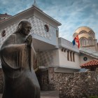 Casa memoriale "museo" di Madre Teresa di Calcutta premio Nobel per la Pace a Skopje capitale della Macedonia del Nord